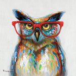 toile-figuratif-Hibou-60x60-cm